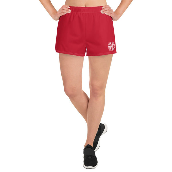 Women's Red Athletic Shorts